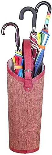 Porte-parapluie portable rouge d'intérieur pour cannes et bureau