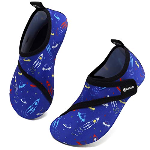 VIFUUR Kids Water Shoes Girls Boys Quick Dry Aqua Socks for Beach Swim