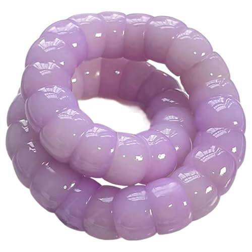 MUDI Bracelet Natural Bodhi Seed Bracelets Zen Fidget Stretch Bracelets Alleviate Anxiety Stress Protection Healing Stretch Bracelet Fingertip Rotation Sensory Beaded Good Luck Jewelry for Women MenPurple