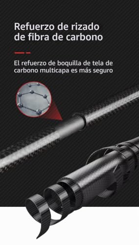 Bastones de senderismo y correr ultraligeros AONIJIE Canbo de 110 cm para montaña y trekking 5