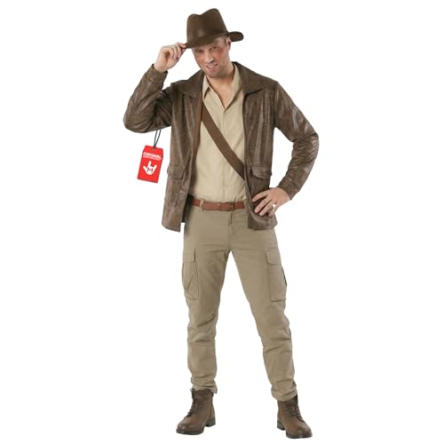 Morph Archaeologist Costume Adult Halloween Outfit For Mens Action Explorer World Book Day Costumes Adults L