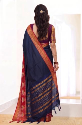 Image of SUPERLAXMI Self Design Kanjivaram Jacquard, Art Silk Saree