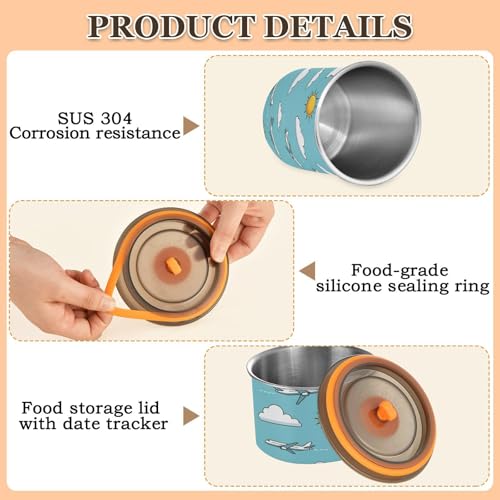 Contenedor de Café Hermético Acero Inoxidable 900ml miniatura 3