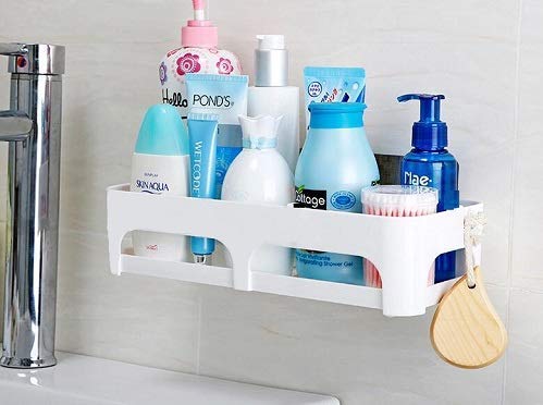 Inditradition Multipurpose Bathroom Shelf, Wall Hanging Storage Rack | with Self Adhesive Magic Sticker (Random Colour, Pack of 1, Matte,Plastic) (B083Y6HJXW) Amazon Price History, Amazon Price Tracker
