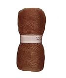One 50 gram skein Brushed Mohair in color: BROWN A fluffy yarn to create a soft, brushed hair style. 78% mohair, 13% wool, 9% nylon. 11 Colors available. 50 gram, 1.78 oz. pull out skein is approximately 110 yards, See more colors, doll fabrics and s...