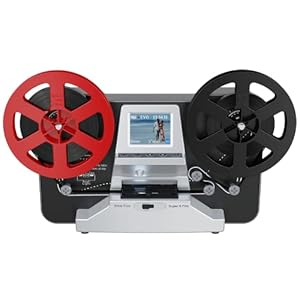 8mm & Super 8 Films Digitizer Converter, Film Scanner Converts Film Frame by Frame to Digital MP4 Files,with Vibrant 2.4…