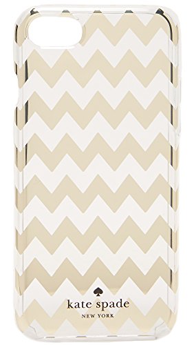 Kate Spade New York Chevron Gold iPhone 7 Case, Clear Multi, iPhone 7 Plus
