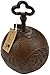Lulu Decor Cast Iron Decorative Door Stop, 4 lbs Heavy Door Stopper, Elegant Door Weight for Home, Office, Kitchen, Patio, Securely Holding Doors Open (Brown Key)