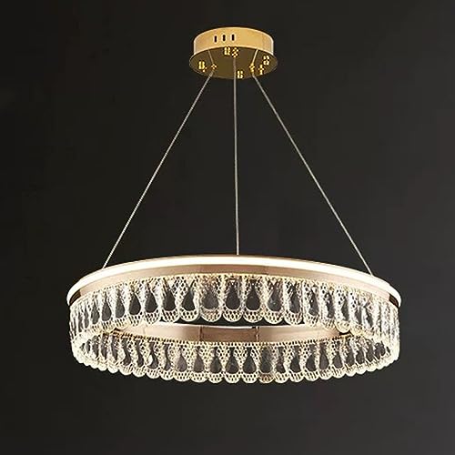 Lustre minimaliste moderne en cristal pour une atmosphère douce chez soi