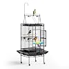 VINGLI 83 Inch Bird Cage with Play Top, Large Wrought Iron Bird Cage with Wheels, Rolling Parakeet Cage with Removable Tray for Cockatiels Lovebird Finches Canaries