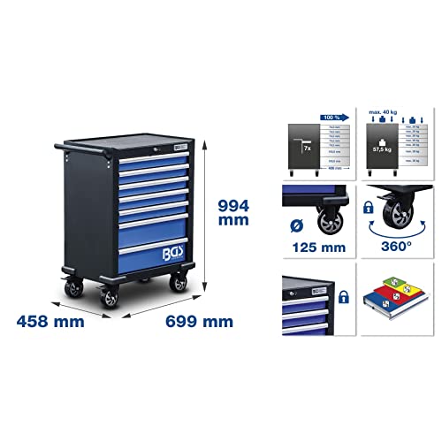 Werkstattwagen komplett BGS – 263 Tools – 7 Schubladen – Bild 3