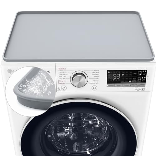 GHWMYD Washer Dryer Top Protector,Washer and Dryer Covers (Grey, 23.6
