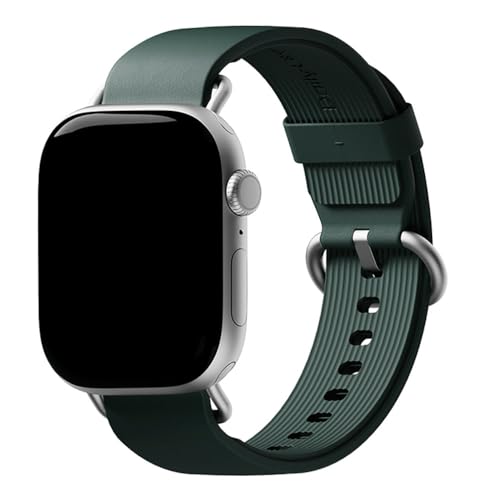 Image of DailyObjects Ellipse Leather Watch Strap Compatible with Apple Watch Series 11 /10 (42mm) | Series 9 /8 /7 41mm, SE3 /SE2 /SE /6 /5 /4 (40mm) | Series 3 38mm -Watch Not Included