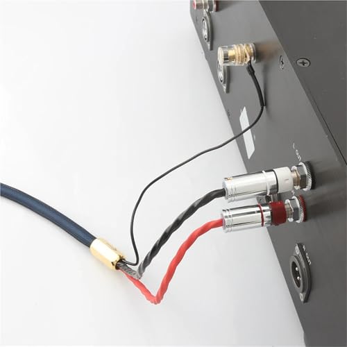 Cable de audio OFC Silver Plated con plug Spade y RCA 3M miniatura 6