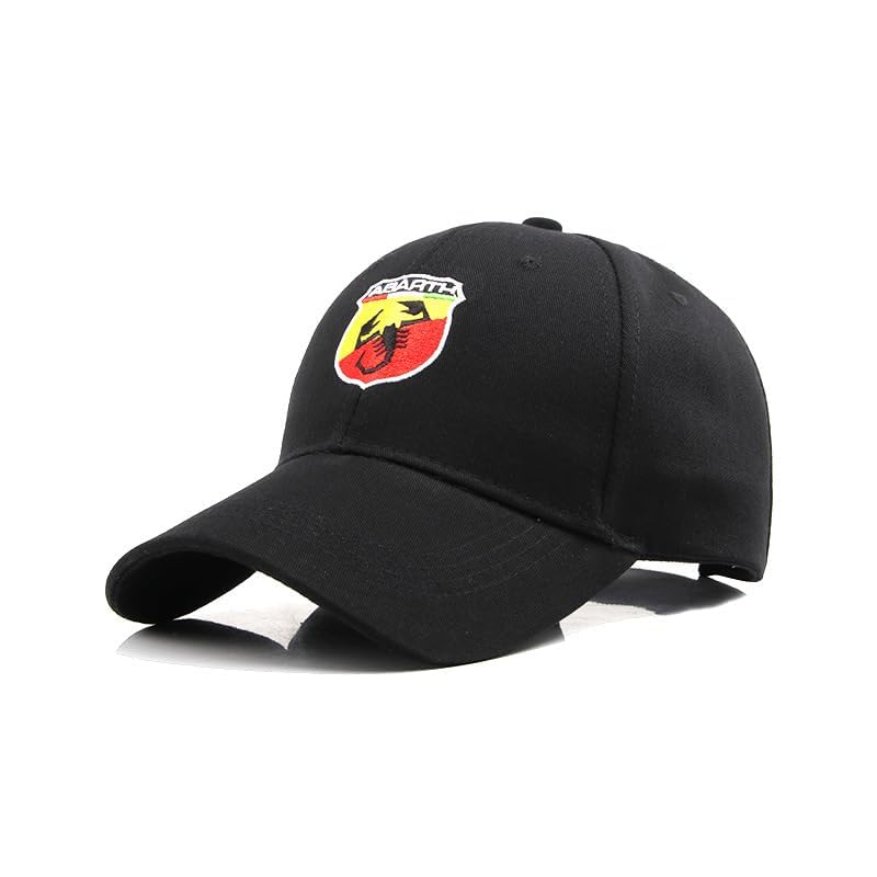 Modelli compatibili: Cappello da Baseball con Logo Auto per Abarth Fiat 500 Abarth 595 Abarth 124 Spider