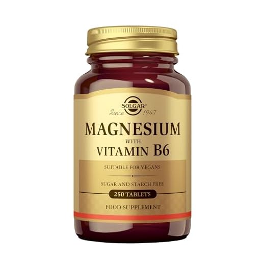 Solgar | Magnesio con Vitamina B6 | Aporta Energía, Reduce el Cansancio y la Fatiga | Estimula la Función Muscular | 250 Comprimidos