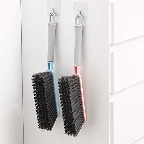 Image of Household Brush Sweeping, Cleaning Floors Long Handle Dust for Tiles, Carpet, Bed, Sofa,Mattress, Window, Bathroom, Car Seat, Curtain, Cleaner Home (Pink)