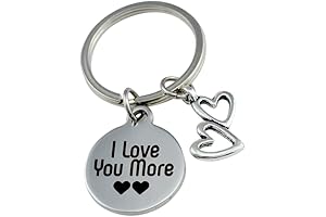 I Love You More Keychain - A Cherished Token of Affection
