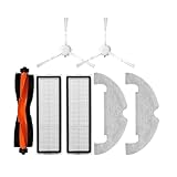 Compatible Con Xiaomi, Robot Vacuum X10, Piezas De Robot Aspirador, Filtro De Cepillo Lateral Principal, Paño De Fregona, Bolsa De Polvo, Accesorios De Repuesto.(7pcs)