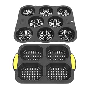 Tomotato Silikon Brötchenform mit Mulden