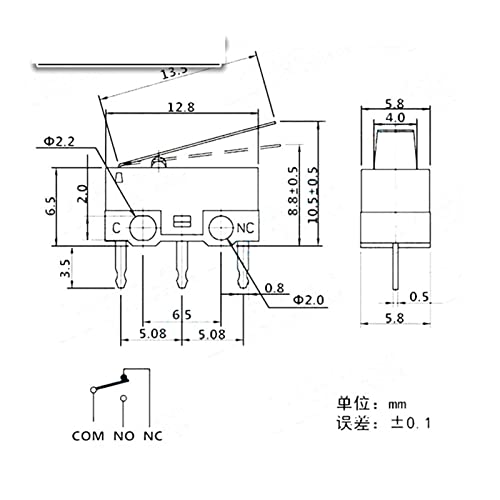 Saturey Finecorsa Interruttore a Pulsante for