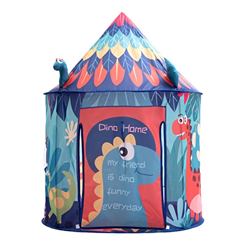 Unique Dinosaur Kids Tent as Kids Toys| Pop Up Play Tent as Kids Playhouse Indoor Outdoor| Tent for Kids as Toddler Tent & Princess Tent | Kids Play Tent as Gifts for 2, 3, 4, 5 Years Old Boys & Girls