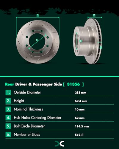 Image of SCITOO Brake Kits Front Rear Brake Rotors Brake Pad:53012;53011;D965;D702