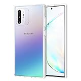Ismabo Case Designed for Samsung Galaxy Note 10 Plus, [Military Grade 10Ft Drop Tested] Clear Case Cover for Galaxy Note 10 Plus 5G, [TPU, Elasticity Non-Newtonian Fluid TPE and Polycarbonate] - White