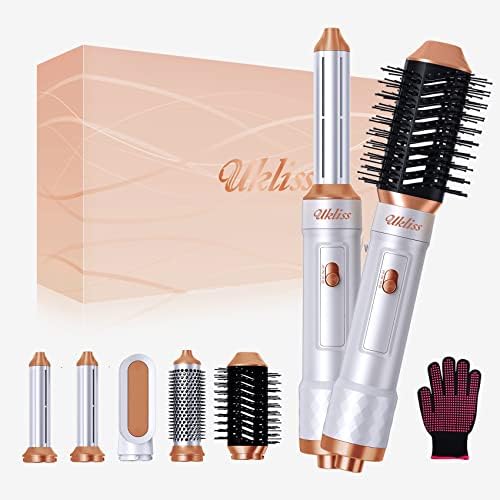 'UKLISS Hot Air Brush, 2023 New Update 6 in 1 Air Styler with Hair