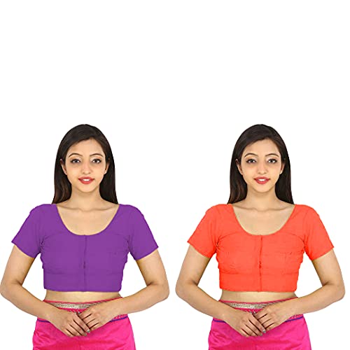 Image of Namita Women's Rubia Cotton Solid Half Sleeve Blouse
