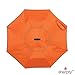 Sharpty Inverted Umbrella for Women - Windproof & Reverse - Easy to Open and Close - Upside Down & C-Shaped Handle - Rain & Wind Resistant - For Travel - Orange