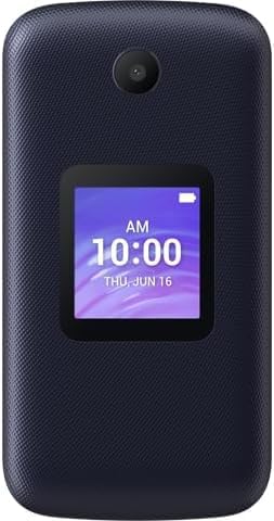 TCL FLIP GO 4058W | 8 GB | for T-Mobile and GSM Unlocked | 4G LTE Flip Phone | Blue
