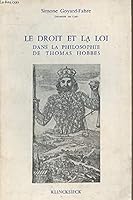 Le droit et la loi dans la philosophie de Thomas Hobbes 2252017740 Book Cover