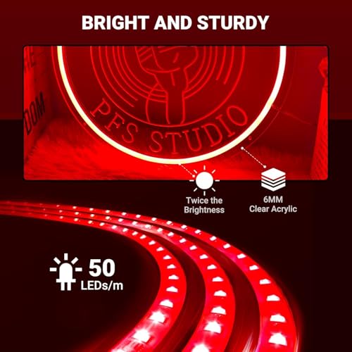 Image of Custom Recording Neon Sign, Live On Air Light Sign with Remote, Personalized Gifts for Men Women, 8-28 Inches Large Led Neon Light Up Signs, Music Studio Room Decorations