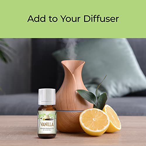 Image of Good Essential Professional Vanilla Fragrance Oil 10 ml (0.33 fl oz) for Candles, Soaps, Perfume, Home Fragrance, Vanilla Diffuser Oil, and Body Lotion