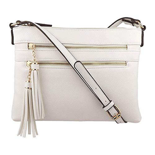 Luckycat Bolsos de hombro para Mujeres, mujer Vintage pequeña PU cuero Bolso de mano Colgante de Borla Tote Bolsos Crossbody barato para niñas Señoras