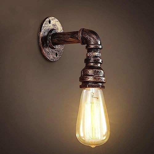 Lámpara de pared nostalgia para crear un rincón de lectura vintage en salones rústicos