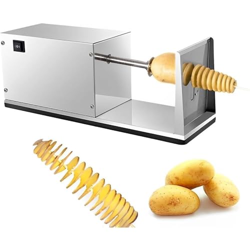 Máquina eléctrica para cortar papas en espiral de acero inoxidable