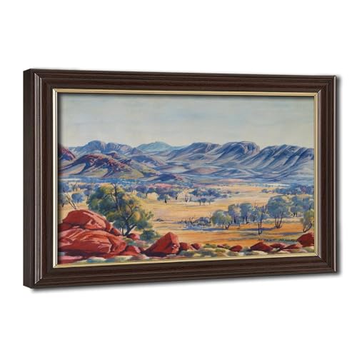 Toile Albert Namatjira paysage australien décoration murale de salon 30x45