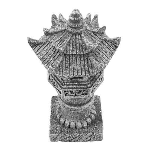 TOYANDONA Pagoda Garten Statue Resin Asiatische Zen Laterne für Outdoor Hohe Garten Deko für Balkon Patio Wetterfest und Uv Beständig