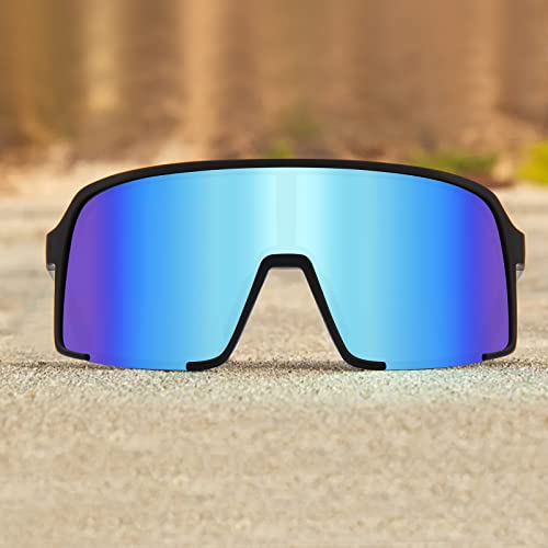 Image of MAXJULI Polarized Sunglasses for Men Women, Windproof Outdoor Sports Cycling Running UV400 Protection Sun Glasses 8121