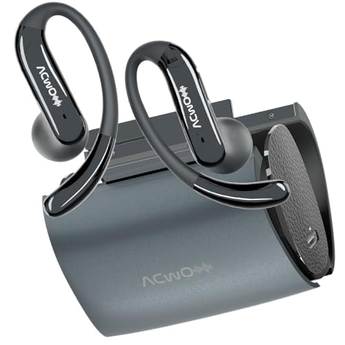Image of ACwO DwOTS 575 Wireless Open Ear Wireless Earbuds, All-Around Awareness, 60H Playtime, ENC Technology, Long-Term Comfort, 10mm Drivers, 3 EQ Modes, Fast Charge 1.5Hrs (Midnight Black)