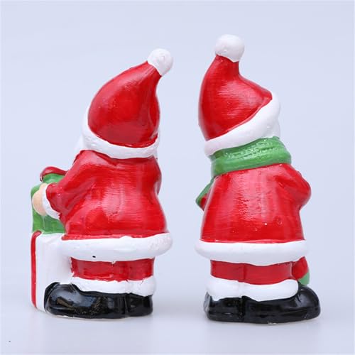 Figurine de Noël lumineuse céramique LED pour décoration de table - 4