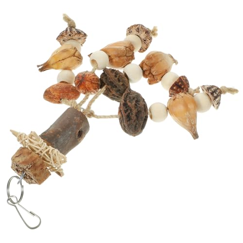 BCOATH 天然木製セキセイインコおもちゃ 噛む遊び用 採餌促進パラキート用 かじり木シャレッドトイ 小型鳥の運動と知育に