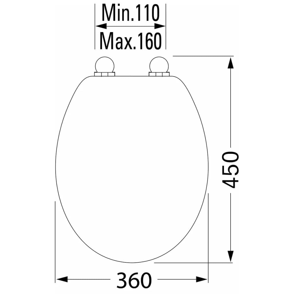 Tiger Memphis Asiento de Inodoro, 45 x 36 x 5.5 cm, Duroplast, Blanco