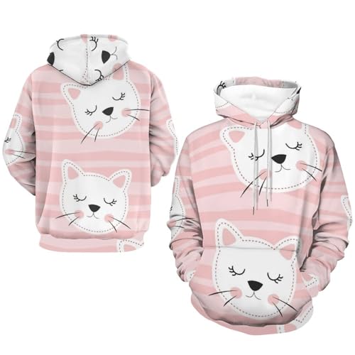 Sweat à capuche chaton rose une idée cadeau originale pour ado - 7