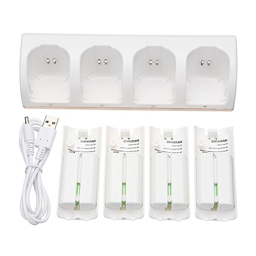 Chargeur de batterie à 4 emplacements 2800 mAh en plastique pour G468/w