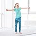 Sletend Girls Blue Tiger Print Leggings Fashion Stretch Pants Comfortable Bottoms Stretchy Tights Pants Yoga Dance Workout 6Y