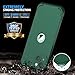 ORETECH for iPhone 13 Mini Case, with [2 x Screen Protectors] [15 Ft Military Grade Drop Test] [Camera Protection] 360° Shockproof Full Body Phone Case iPhone 13 Mini Cover Slim Thin 5.4'' - Green