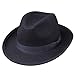 Produktbild WEROR Herren Damen Hut Wollfilzhut Fedora Wollhut Mafiahut 30642 (Marine, 59)